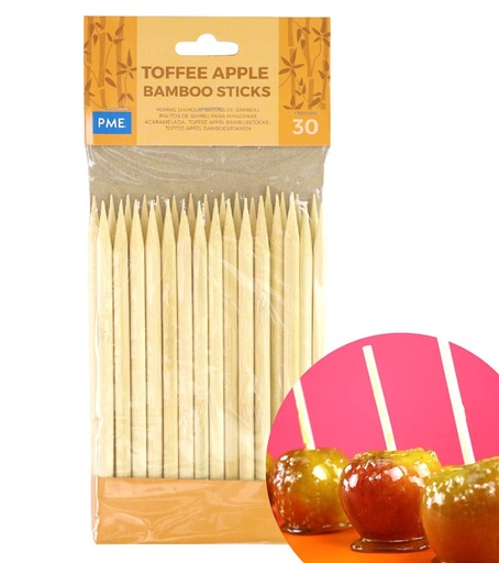 [LS174] Palitos de bambu para manzana de caramelo PME