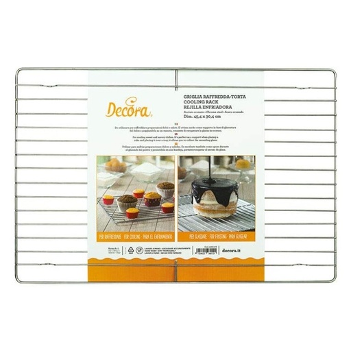 [9260278] Rejilla enfriadora rectangular 45x30cm. DECORA