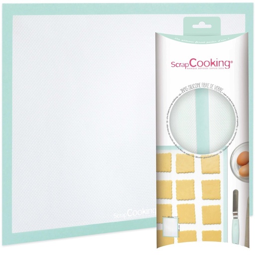 [SC03179] Tapete de fibra de vidrio y silicona para hornear 40x30cm SCRAPCOOKING