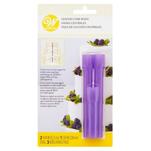 [399-5003] Pilar central para tartas 3uds WILTON