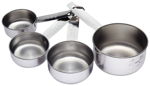 [KCCUPSET] Set tazas medidoras inox. 4ud. kitchen CRAFT