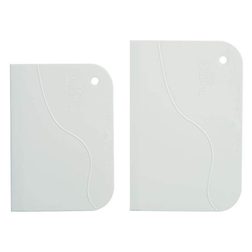[9271080] Set de espátulas para cobertura, plástico, blanco, 2 ud. DECORA