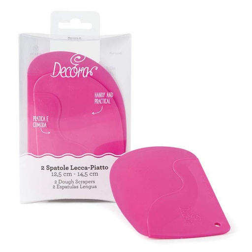 [9271037] Set de espátulas con Ángulo, plástico, magenta, 2 ud. DECORA