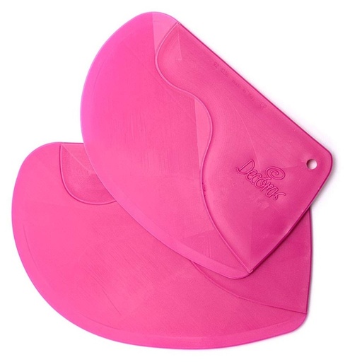 [9271037] Set de espátulas con Ángulo, plástico, magenta, 2 ud. DECORA