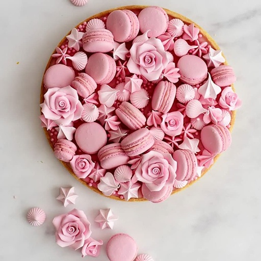 [0500382] Rosas comestibles blancas 8ud DECORA