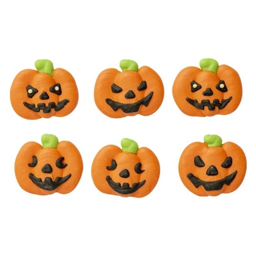 [0500395] Decoración de azúcar de calabaza 6ud DECORA