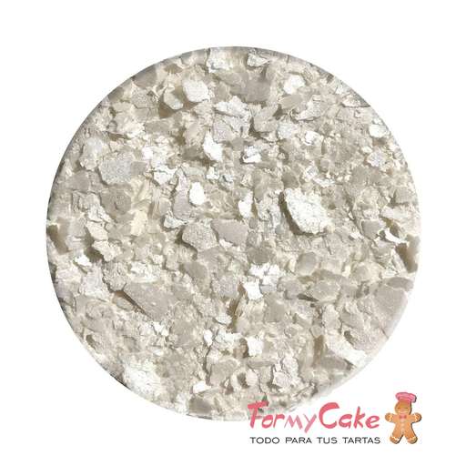 [EF001] Copos brillantes blanco perlado comestibles 7gr crystal CANDY