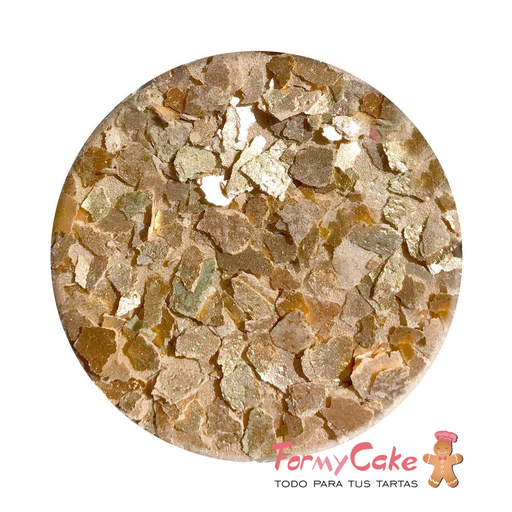 [EF004] Copos brillantes dorados comestibles 7gr crystal CANDY