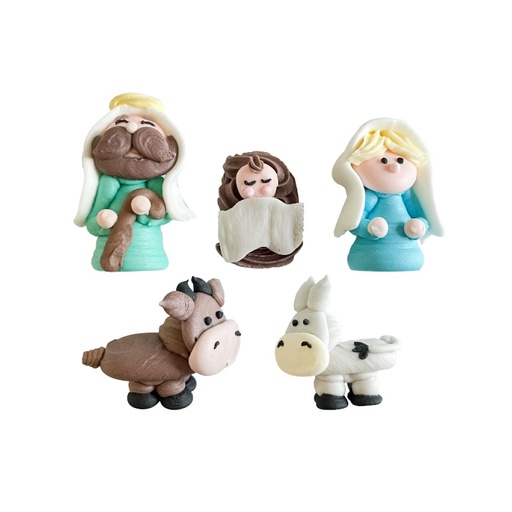 [0500435] Decoración de azúcar figuritas belén 3d DECORA