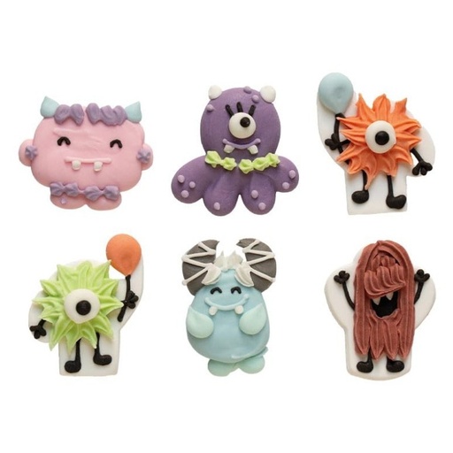 [0500454] Monstruos de azúcar 6ud DECORA
