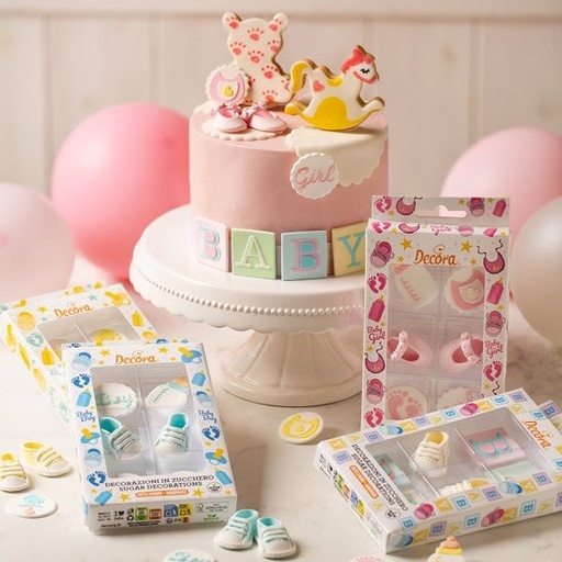 [0500456] Decoración de azúcar it's a boy 6ud decora | babyshower NIñO