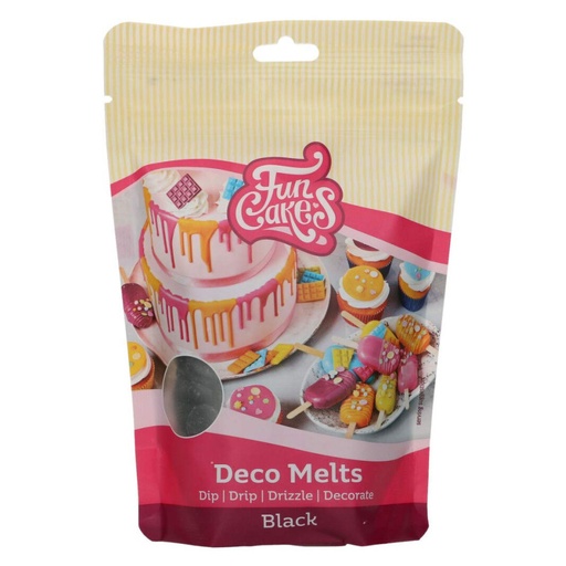[F25150] Chocolate Deco melts negro 250gr. FUNCAKES