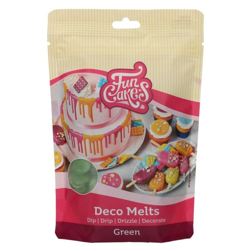 [F25140] Chips de chocolate Deco melts verde 250gr FUNCAKES