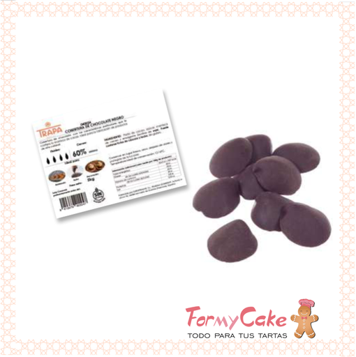 [040174] Cobertura chocolate negro extra 60% 1kg TRAPA