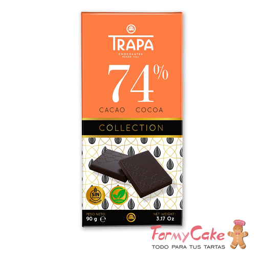 [023402] Tableta chocolate collection 74% cacao 80gr TRAPA