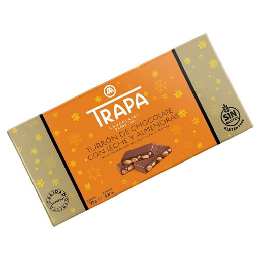 [040062] Turrón chocolate con leche crujiente 150gr TRAPA
