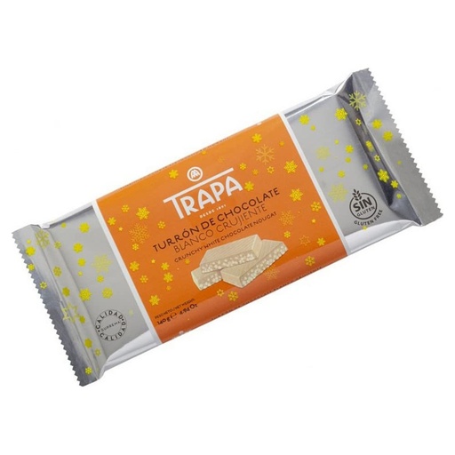 [040065] Turrón chocolate blanco crujiente 150gr TRAPA