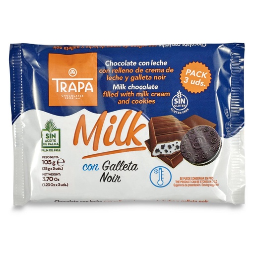 [80007] Trapamilk chocolate leche con galleta 105gr TRAPA