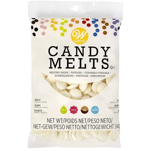 [03-3097] Candy melts blanco 340gr WILTON