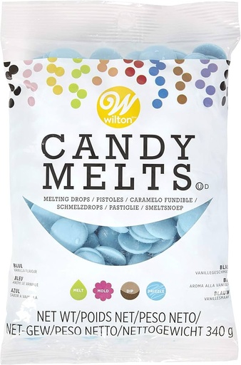 [04-0-0098] Candy melts azul 340gr WILTON