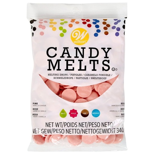 [03-3094] Candy melts rosa 340gr WILTON