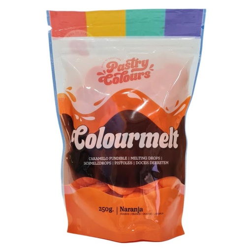 [P060267] Colormelt naranja 250gr pastry COLOURS