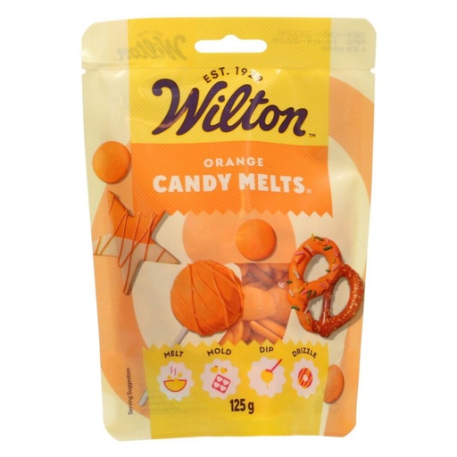 [04-0-0506] Candy melts naranja 125gr WILTON
