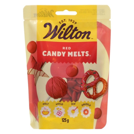[04-0-0508] Candy melts rojo 125gr WILTON